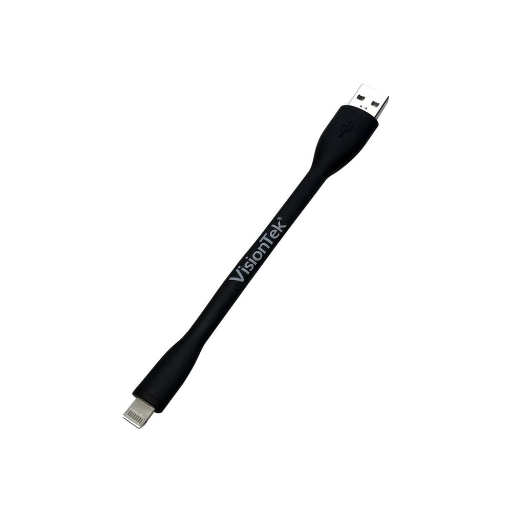 VisionTek Flex Lightning cable Lightning male to USB male 6 in