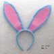 thumbnail image 1 of Diadema con orejas de conejo de Pascua, diadema de conejito de Halloween, horquilla para el pelo con forma de conejo blanco para niños y adultos, 1 of 6