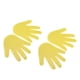 thumbnail image 3 of pares de marcadores con forma de mano YUNYI BRAND antideslizante amarillo, 3 of 8