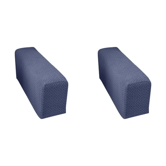 Stretch Jacquard Velvet Armrest Covers Set of 2, Anti- Sofa Couch Arm Covers, Pet Proof Furniture Protector for Recliner Armchairs