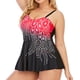 thumbnail image 5 of Traje de baño dividido en color degradado para mujer Bikini Ropa de playa Traje de baño Falda Fridja  nalpqowj22392, 5 of 8