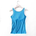thumbnail image 6 of Jxximdong Tank Top for Women Women's Fashionable Casual Padded Tank Top Without Wire Bra Cup Integrated Tank Top Suspenders Spring Tops for Women, 6 of 8