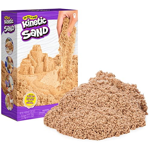 Kinetic Sand, 5kg (11lb) of All-Natural Brown Sensory Toys Play Sand for Mixing, Molding and Creating