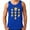 Royal Blue, variant on Men's Tank Top Color Black Small