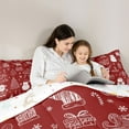 thumbnail image 5 of Manfei Santa Claus Snowman 2pcs Bedding Comforter Set for Teens Boys Girls,Xmas Tree Snowman Twin Comforter Sets,Merry Christmas Breathable Bedding Set,Super Cozy Room Decor,Reversible, 5 of 8