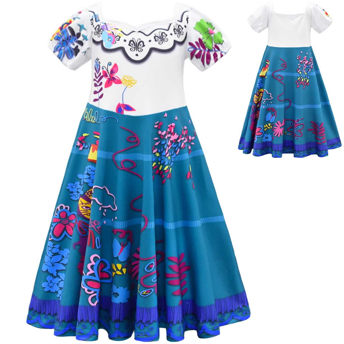 Girls flower fairy costume dress pattern sz 3-8 