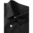 thumbnail image 6 of QWZNDZGR Mens Casual Button Down Shirt Long Sleeve Chambray Shirt Business Blouse, 6 of 8