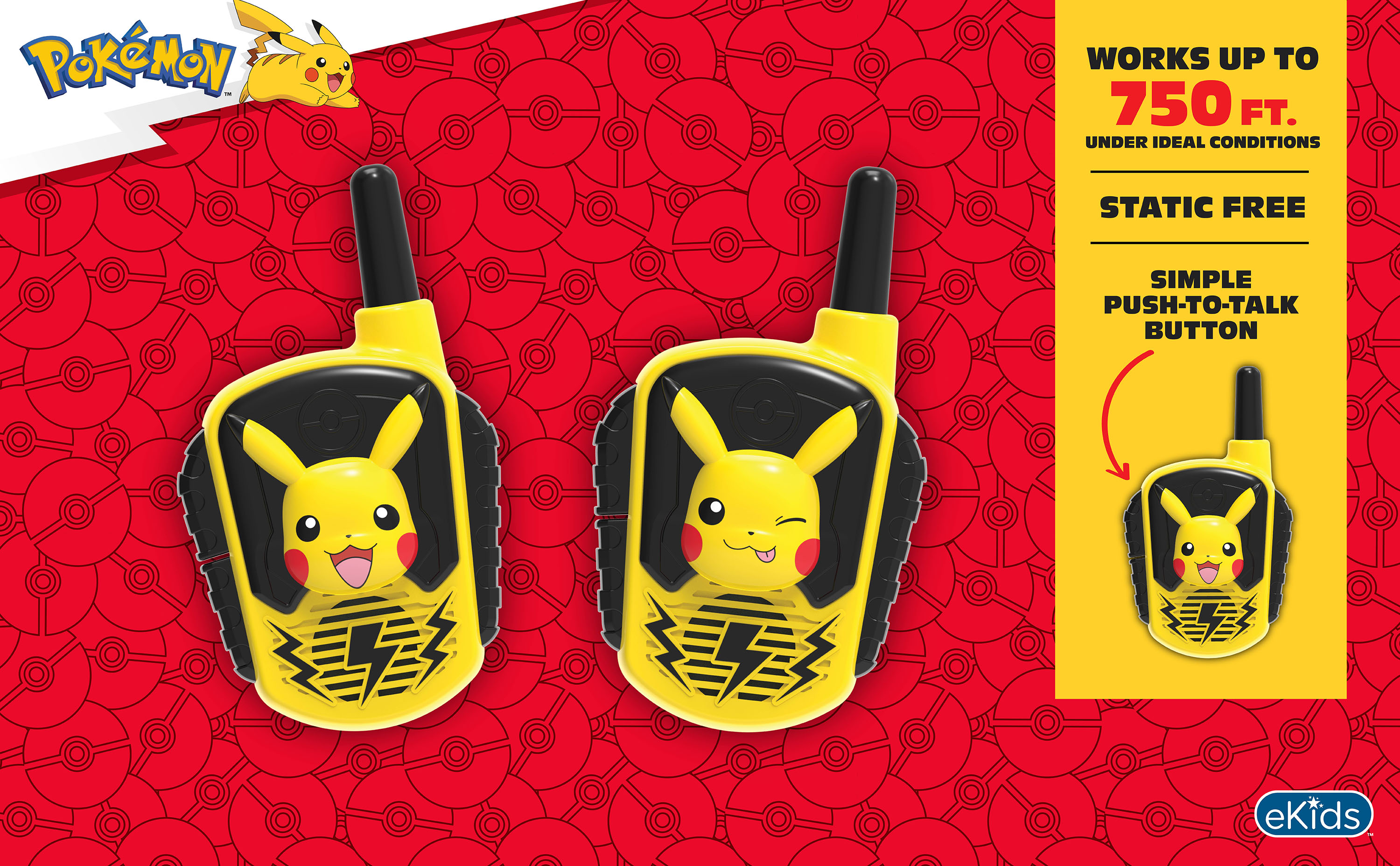 eKids Pokemon Pikachu Walkie Talkies for Kids photo 2