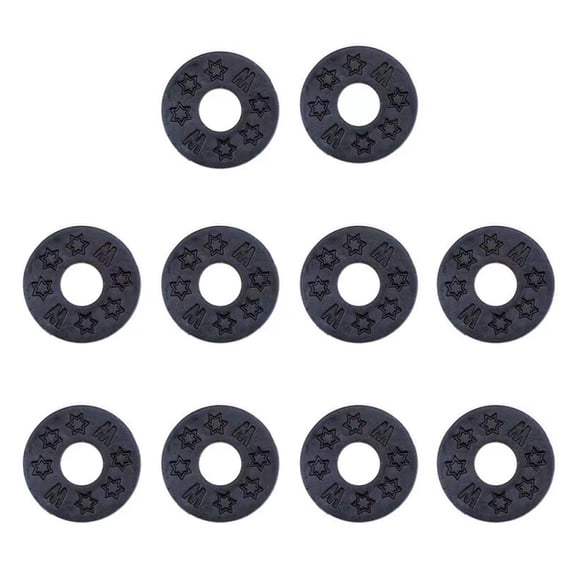 YIFAEUX 10 Pcs Guitar Strap Locks PE Guitar Strap Blocks Safety Lock Protector for Bass Ukulele Acoustic Electric Guitar Accessories