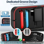 Carrying Case Compatible with Nintendo Switch/OLED, Portable Travel Nintendo Switch 2 Accessories Carrying Case Bag for 20 Games Cards