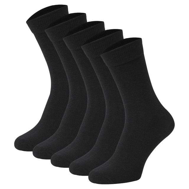 JACK&JONES Calcetines de tenis para niños, lote de 5 - JACBASIC LOGO TENNISSOCK, mezcla de algodón, logotipo Negro 33-37