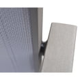 thumbnail image 4 of Armen Living Bistro Outdoor Patio Dining Chair in Grey Finish with Grey Sling - Set of 2, 4 of 7