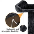 thumbnail image 6 of Alden Design 54.5" H Double Condo Cat Tree with Scratching Post Tower, Black, 6 of 11