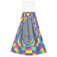 thumbnail image 7 of Yayeee Kitchen Hanging Hand Towels Set of 2 with Loop Bathroom Absorbent Tie Towel, Psychedelic Pattern, 7 of 7