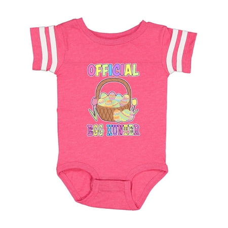 

Inktastic Official Egg Hunter with Easter Basket and Eggs Gift Baby Boy or Baby Girl Bodysuit
