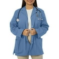 thumbnail image 6 of Panda Uniform by HeedFit Women’s 32" Colored Lab Coat – Custom Fit Medical Lab Coat, Multi-Color XXS Ceil Blue, 6 of 8