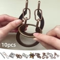 thumbnail image 2 of 10Pcs Brain Teaser Puzzles for Adults and Teens,3D Metal Teaser Puzzles Assortment with Various Difficulty Levels,Novelty Handheld Brain Teasers for Focus, 2 of 9