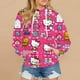 thumbnail image 3 of Sudadera holgada con estampado de Hello Kitty para mujer, ropa con capucha de gran tamaño, estilo Anime, alta calidad, gran oferta, Otoño, 2022, 3 of 4