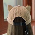 thumbnail image 7 of Hsqqdc 1pc Khaki Cotton Rolled Cuff Docker Cap Unisex Brimless Cat Ear Harbour Hat for Casual Outings, 7 of 7