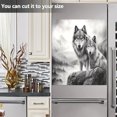 thumbnail image 5 of Wolf Grey Dishwasher Magnet Covers for The Front Magnetic Dishwasher Cover Home Cabinet Decals 20" x 26" Refrigerator Door Home Decor, 5 of 5