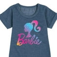 thumbnail image 3 of Barbie - Holidays & Christmas - Ombre Iconic Logo - Toddler & Youth Girls Fleece Dress, 3 of 5