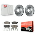 thumbnail image 1 of Transit Auto Front Disc Brake Rotors and Semi-Metallic Pads Kit for Car Hyundai Accent Kia Rio Rio5 K8F-100445, 1 of 11