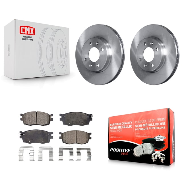 Transit Auto Front Disc Brake Rotors and Semi-Metallic Pads Kit for Car Hyundai Accent Kia Rio Rio5 K8F-100445
