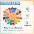thumbnail image 3 of Uxcell 10g/0.35oz Cosmetic Grade Mica Powder, 600 Mesh Mica Powder Natural Resin Epoxy Pigment Powders for Casting Resin, Candle Dye, DIY Nail Polish and Lip Gloss, Bright Orange, 3 of 6