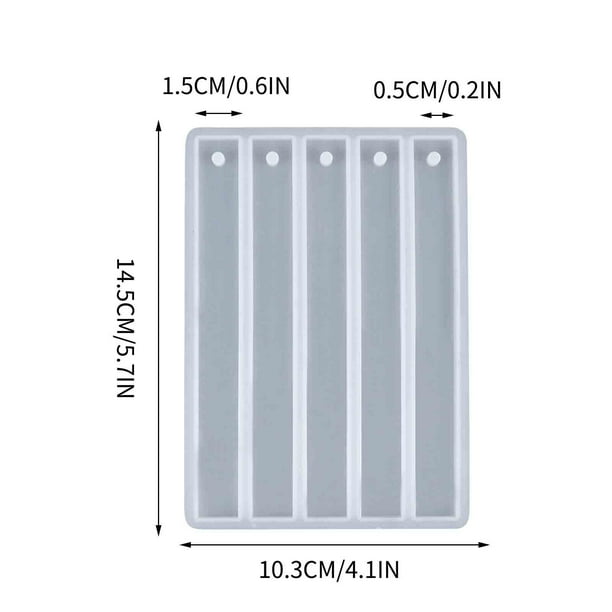 Pisexur Batería de cocina Molde para marcapáginas con forma de barra larga en blanco para la cocina del hogar