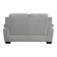 thumbnail image 4 of Pemberly Row Modern Textured Fabric Loveseat with Exposed Legs in Light Gray, 4 of 7