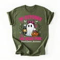 thumbnail image 3 of In October We Wear Pink Ghost Witch Breast Cancer Awareness T-Shirt, Fullsizes S-5XL Multicolors T-Shirt, 3 of 5