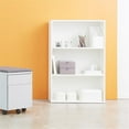 thumbnail image 2 of OSP Home Furnishings Prado 48 inch 3 Shelf White Bookcase Engineered Wood, 2 of 7