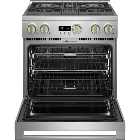 Monogram - 5.7 Cu. Ft. Freestanding Gas Convection Range with 4 Burners - Stainless steel