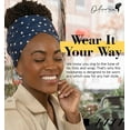 thumbnail image 3 of Olivia Sylx African Headscarf - Head Wrap Scarf & Headwrap for Women - Jersey Hair Scarf for Black Women - Soft & Breathable, 3 of 6