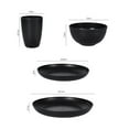 thumbnail image 4 of Skymirror 32 Pcs Plastic Tableware Set Food-grade Reusable Dinner Plates Bowls Cups Service for 8 Dishwasher Safe Non-breakable Dishware for Picnics Parties Family Gatherings, 4 of 6