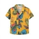 thumbnail image 2 of Camisas de verano para hombre con estampado 3D de flores trituradas, ropa de calle hawaiana de gran tamaño para playa, camisetas con solapa y botón, 2 of 5