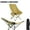 Khaki, variant on SUSUZI Folding Camping Chair, Camping Lounge Chair with Detachable Footrest Adjustable Backrest, Portable Folding Chair