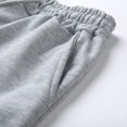 thumbnail image 4 of XIAONU Men's Solid Jogger Pants Loose Wide Leg Elastic Waist Casual Sport Bottoms, 4 of 4