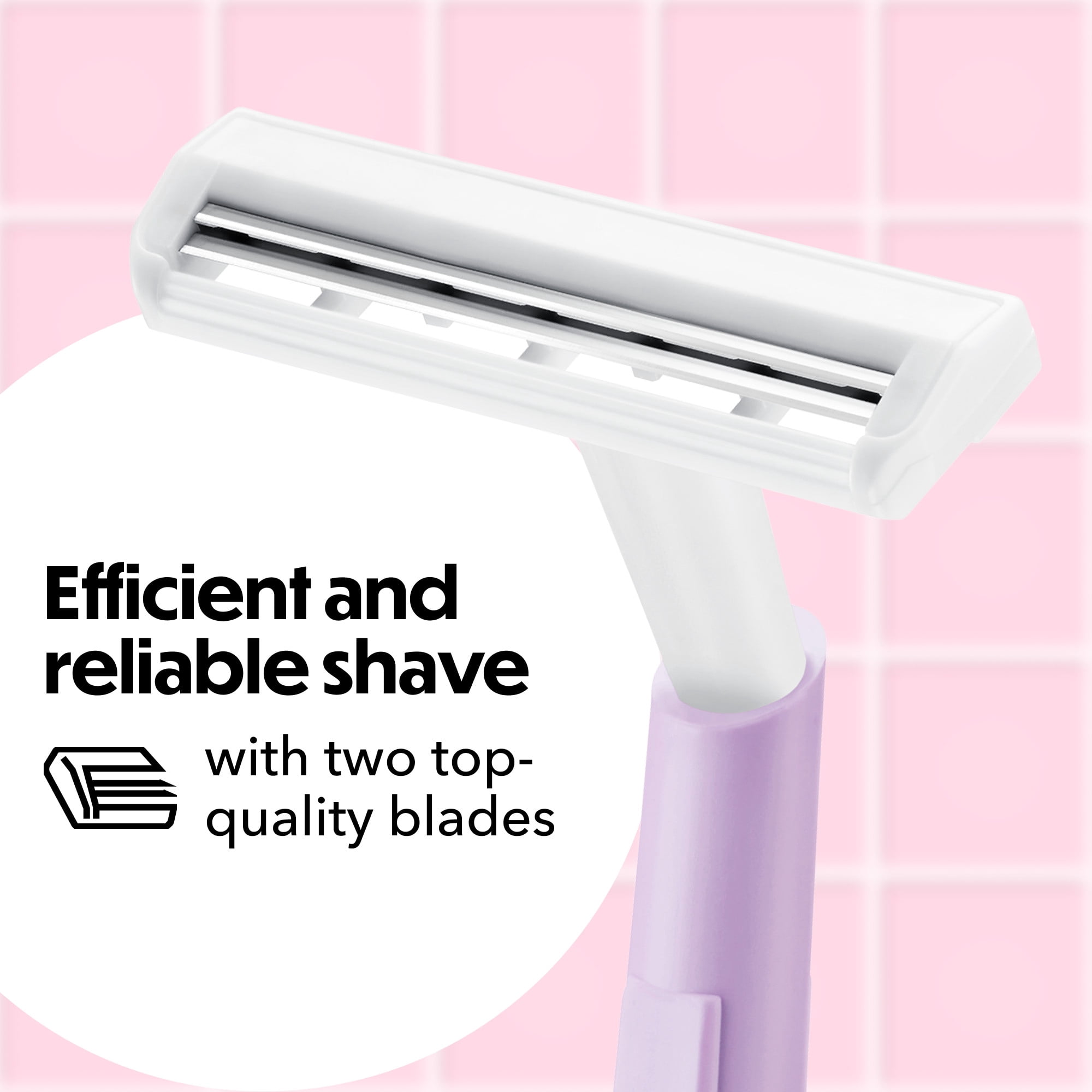 BIC Silky Touch Women's Disposable Razors with 2 Blades, 36-Pack