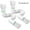 White, variant on HXXF 2 Pack Rain Gutter Downspout Extensions Flexible,Drain Downspout Extender Connector 21"-60",Screws for Included,White