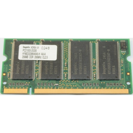 Hynix Ddr Memory - REFURBISHED Hynix HYMD232M646A6-H AA-A 256MB DDR PC2100 266MHZ SODIMM Laptop Memory