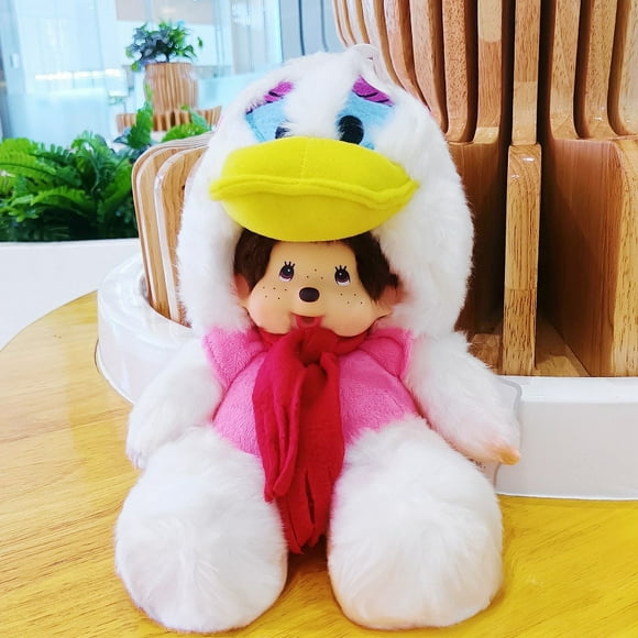 Cartoon Monchhichi Point Peluche Poupée Kawaii Mignon Doux Peluche Poupée Jouet pour les Enfants 20cm Noël Anniversaire Cadeau Bleu Meilleur Cadeau Décoration de Voiture à la Maison