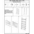 thumbnail image 7 of DecMode Traditional White Wooden 5 Tier Ladder Style Shelving Unit, 20"W x 69"H, 7 of 7
