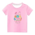 thumbnail image 2 of Lilgiuy Toddler Boys Girls Easter Shirt Cute Flower Carrot Bunny Clothes for Kids Egg Rabbit T-Shirt Gifts for Your Children, 2 of 5
