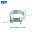 thumbnail image 2 of Unique Bargains 10Pack Mini Fuel Line Pipe Hose Clamp Clip, Adjustable 25-27mm, Zinc Plated, 2 of 5