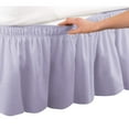 thumbnail image 3 of Megngio Wrap Around Bed Skirt, Easy Fit Elastic Dust Ruffle, Lilac, Twin/Full, 3 of 5