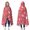 Christmas Santa Elf Snowman Pattern, variant on Christmas Santa Elf Snowman Pattern Double Layer Hooded Blanket, Camping Wearable Blanket with Hood & Reversible Design, Anti-Pill Anti-Static Gifts for Home Camping Travel Theater,50"x60"