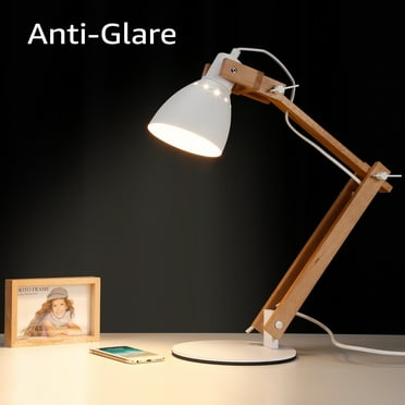 Integrated LED Desk Lamp, Dimmable Office Lamp with Adjustable Arm, for Bedroom Office Study
