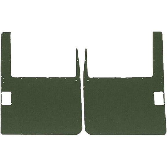 Federal Military Parts Hard X-Door Skins, Compatible with Humvee M998 HMMWV, Set of 2, Front, GREEN