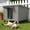 small cat house-gray, variant on TIMHAKA Outdoor Cat House, Weatherproof Shelter for Cats, Dogs & Rabbits, Durable & Insulated Shelter for Garden, Patio & Backyard, Gray